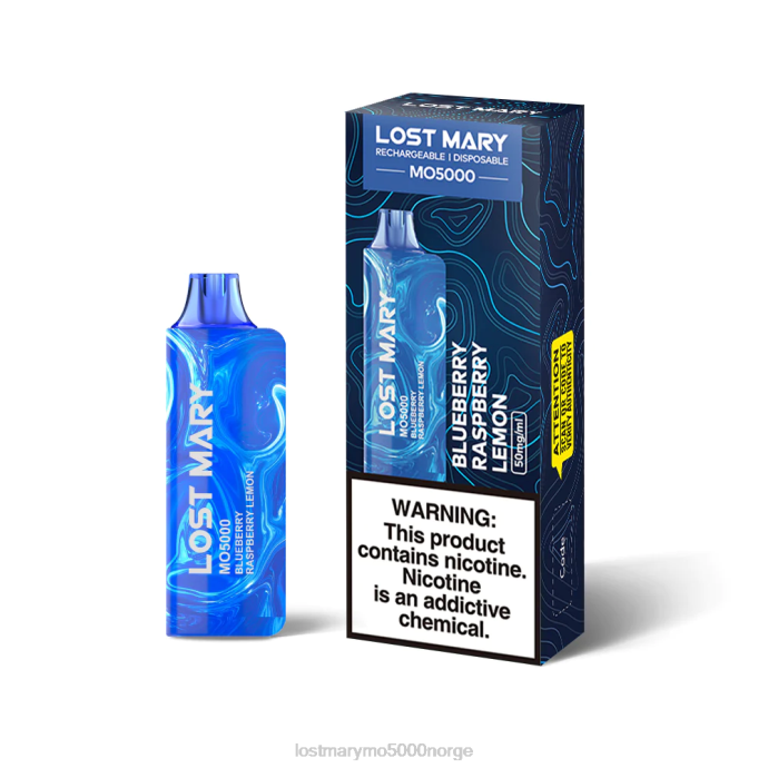 blåbær bringebær sitron - LOST MARY vape nikotin - F2H2B18 LOST MARY MO5000
