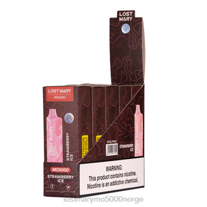 jordbæris - LOST MARY vape pris - F2H2B66 LOST MARY MO5000