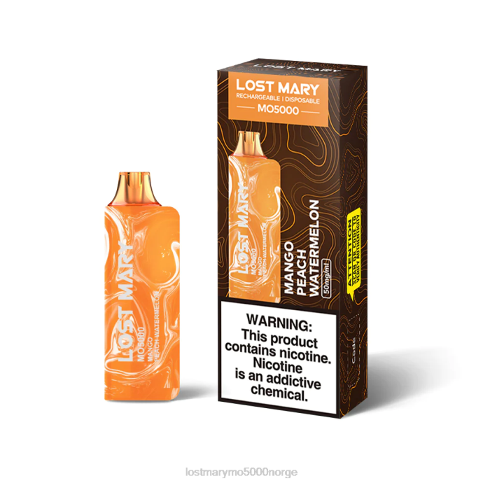 mango fersken vannmelon - LOST MARY vape nikotin - F2H2B48 LOST MARY MO5000