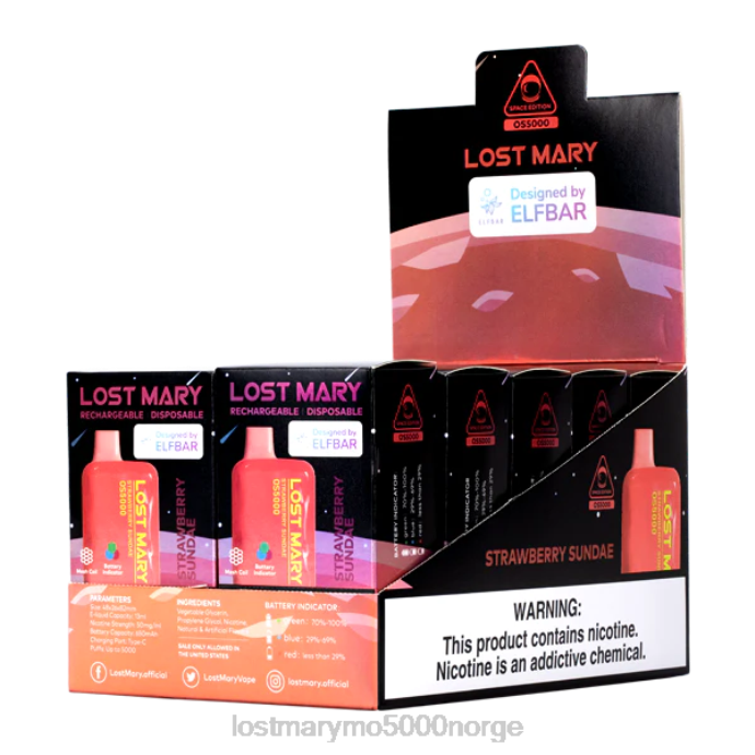 jordbær sundae - LOST MARY store - F2H2B71 LOST MARY OS5000