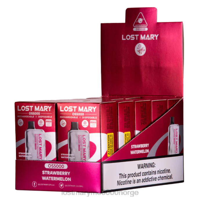 jordbær vannmelon - LOST MARY Norge - F2H2B73 LOST MARY OS5000 glans