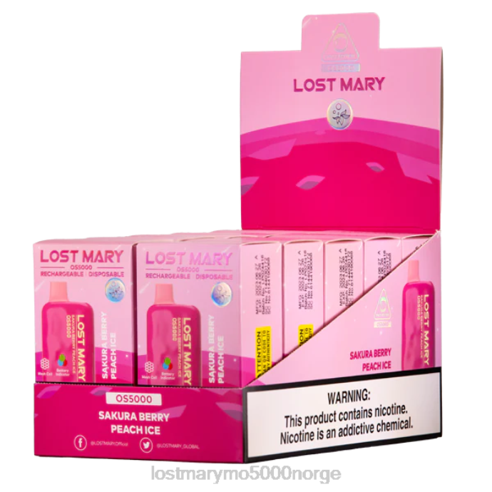 sakura bær fersken is - LOST MARY store - F2H2B61 LOST MARY OS5000