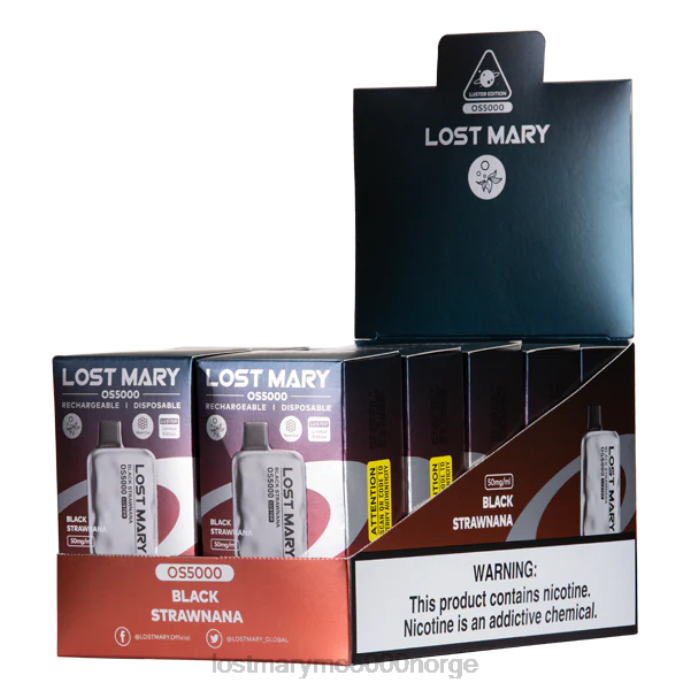 svart strawnana - LOST MARY store - F2H2B11 LOST MARY OS5000 glans