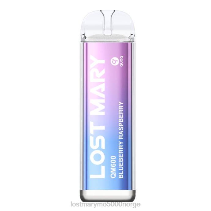blåbær bringebær - LOST MARY vape nikotin - F2H2B158 LOST MARY QM600 engangs vape