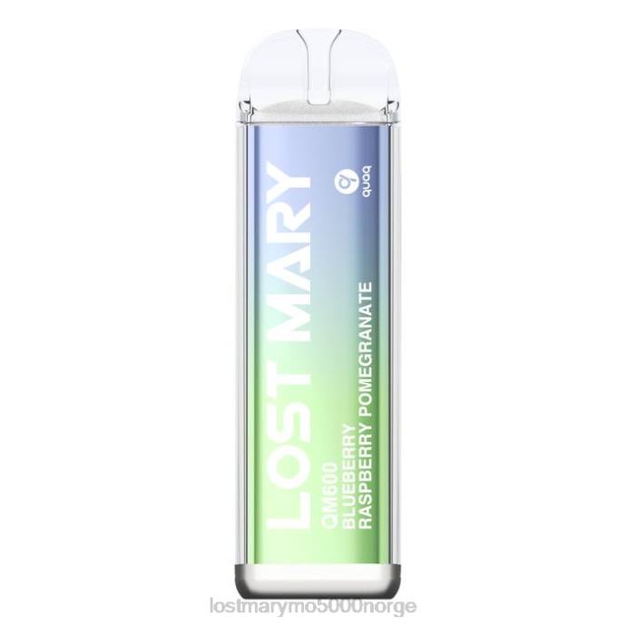 blåbær bringebær granateple - LOST MARY flavours - F2H2B159 LOST MARY QM600 engangs vape