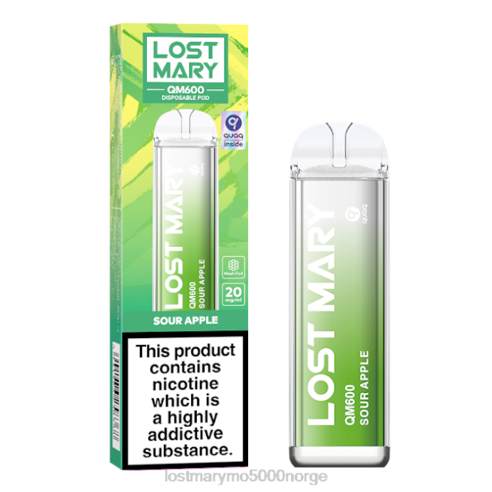surt eple - LOST MARY vape review - F2H2B165 LOST MARY QM600 engangs vape