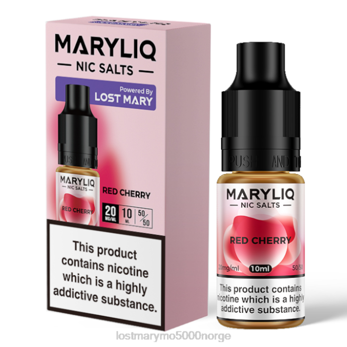 rød - LOST MARY review - F2H2B224 LOST MARY MARYLIQ nic salter - 10 ml