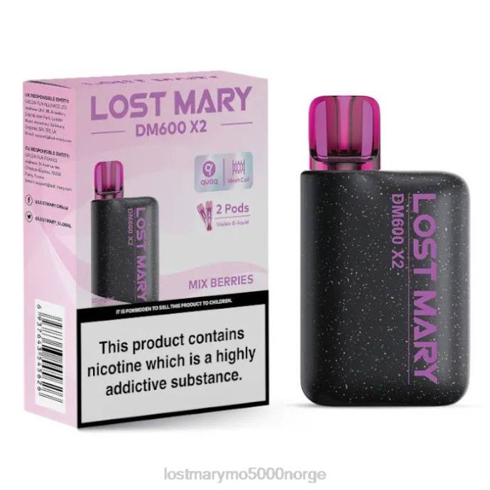 bland bær - LOST MARY vape pris - F2H2B196 LOST MARY DM600 x2 engangsvape