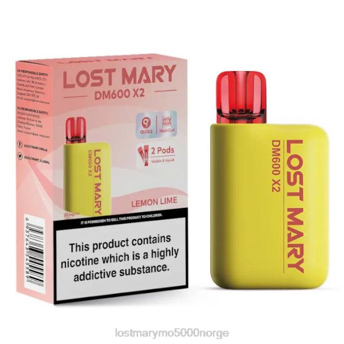 sitron lime - LOST MARY review - F2H2B194 LOST MARY DM600 x2 engangsvape